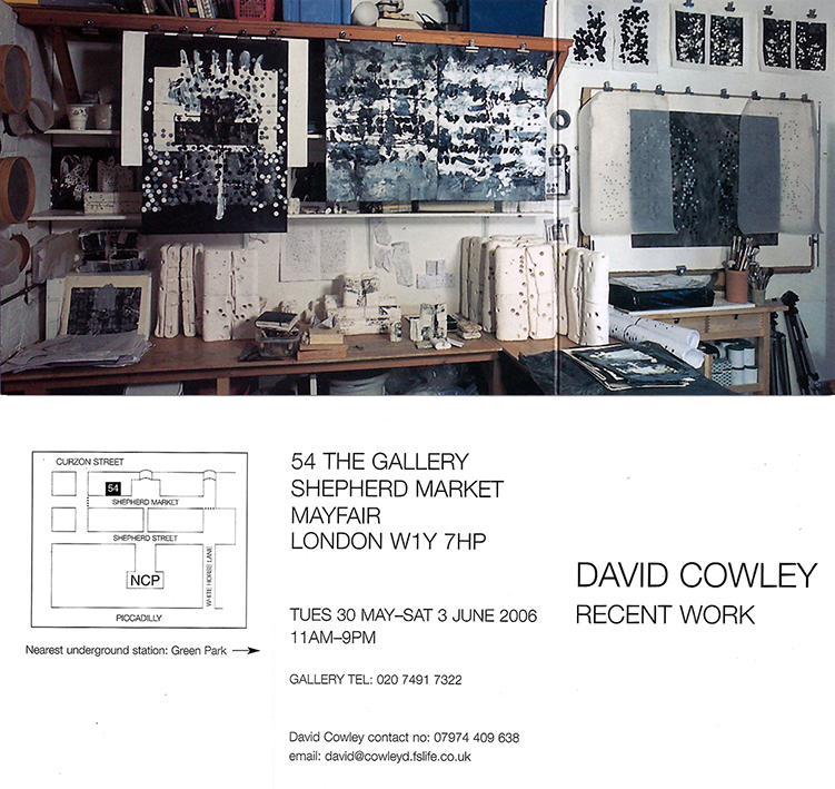 David Cowley, Recent Work