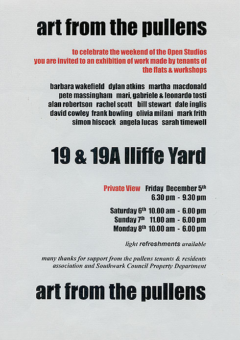 Art from the Pullens, Iliffe London